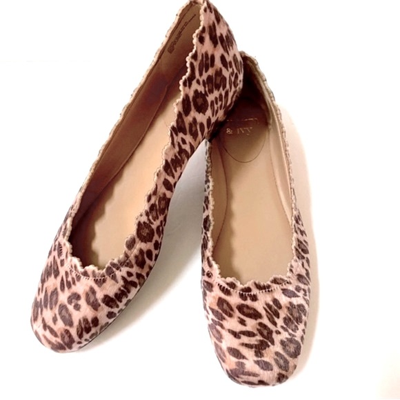 Crown & Ivy Venice Leopard Flats 8.5 - Picture 2 of 12